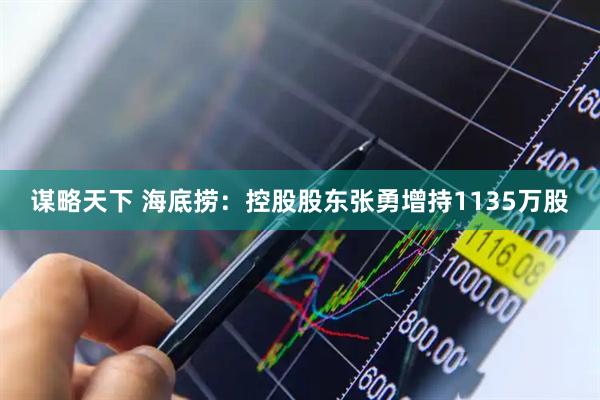 谋略天下 海底捞：控股股东张勇增持1135万股