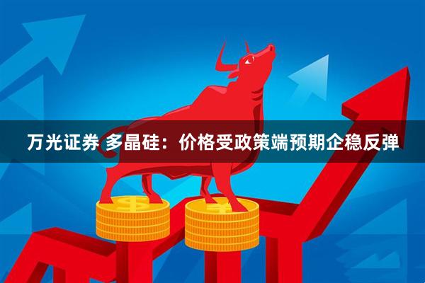 万光证券 多晶硅：价格受政策端预期企稳反弹